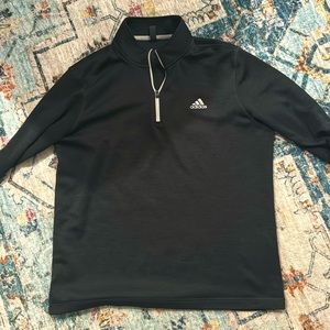 Adidas 1/4 zip sweater-Adidas golf!Mens size Large